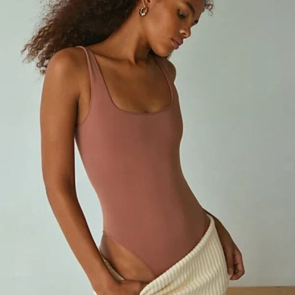 NWT UO Out From Under Mira Brown High-Cut Bodysuit - Picture 5 of 5